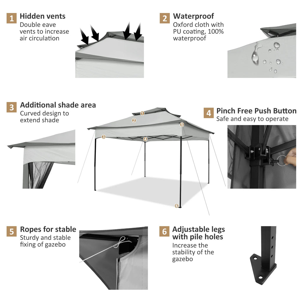 10x10ft Pop Up Gazebo