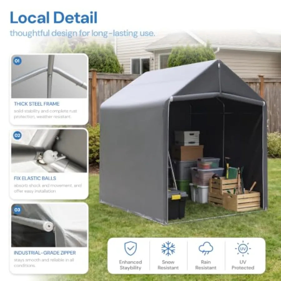 Portable 6' x 4' Garage