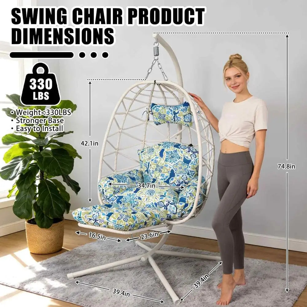 Hanging Egg Chair with Stand