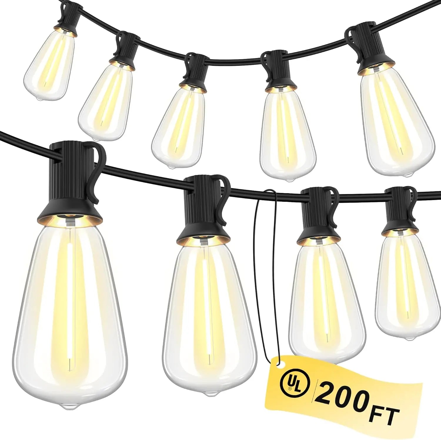 150FT LED Outdoor String Lights Waterproof