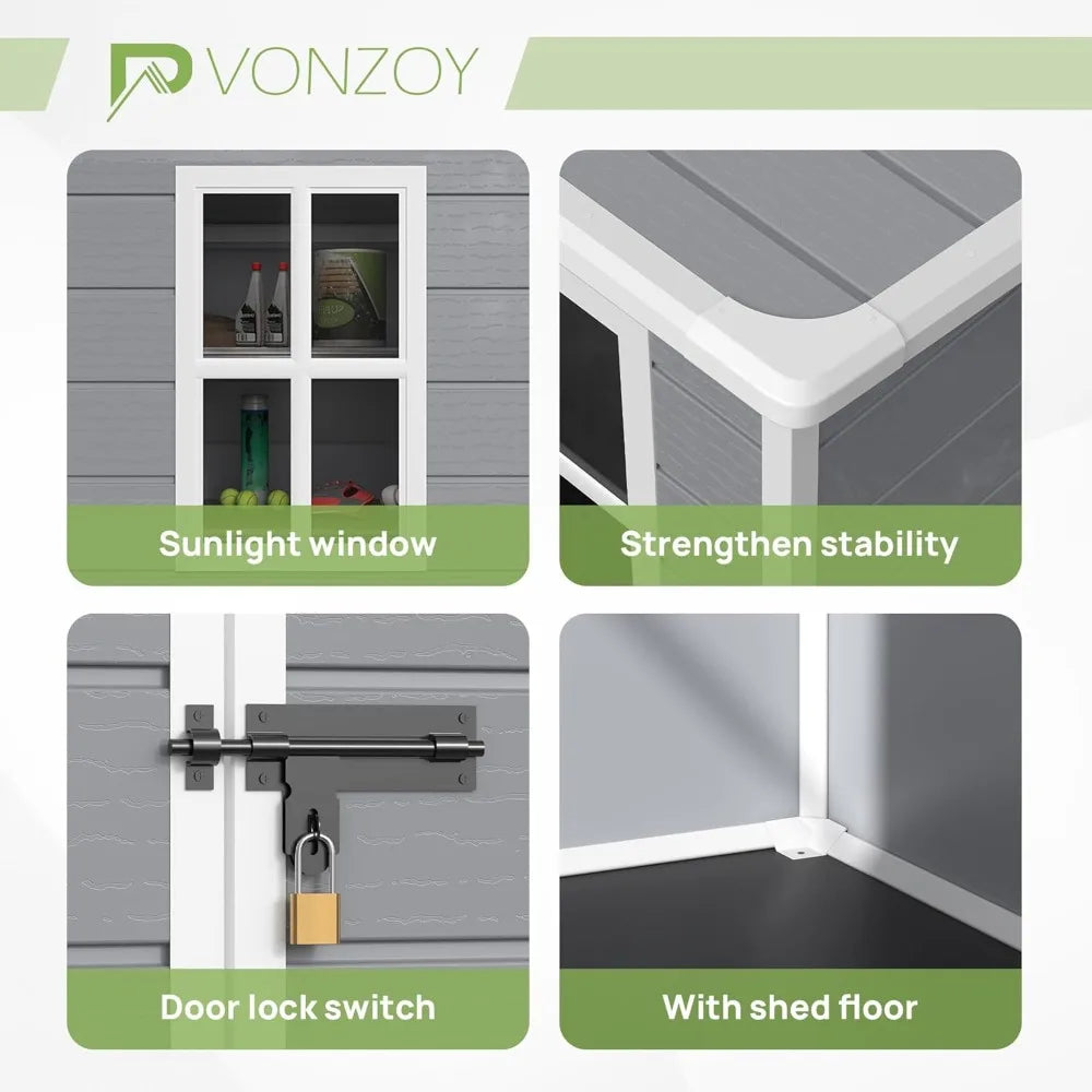 Resin Storage Shed with Flooring