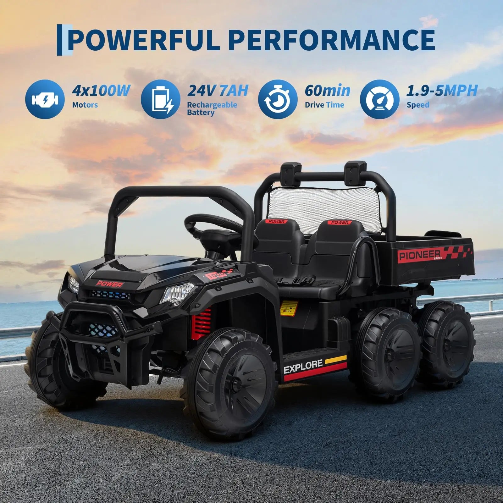 All-Terrain Kids Ride On Dump Truck