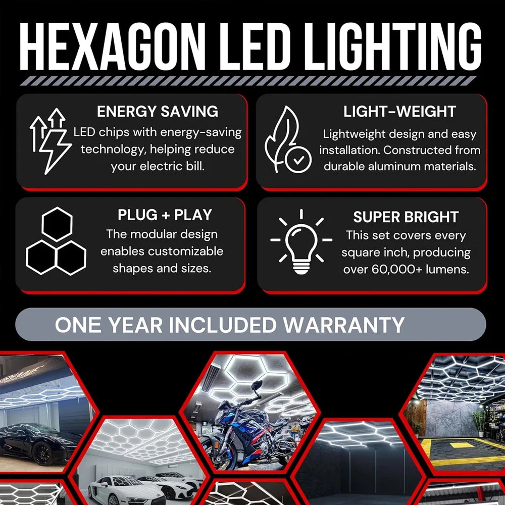 Honeycomb Hex Light LED ceiling light