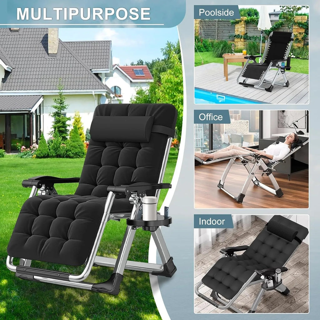 2Pc. Zero Gravity Lounge Chairs