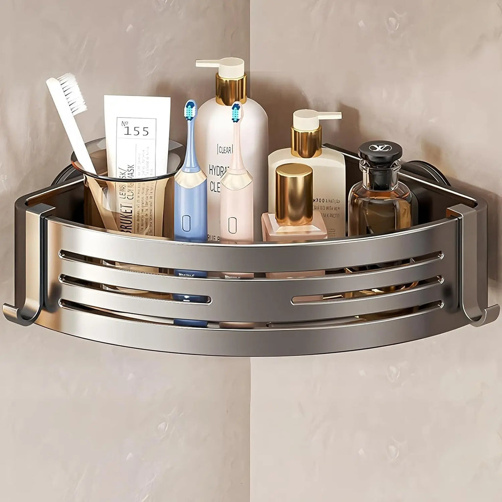 Strong Suction Corner Shelf, Bathroom Vanity Organizer