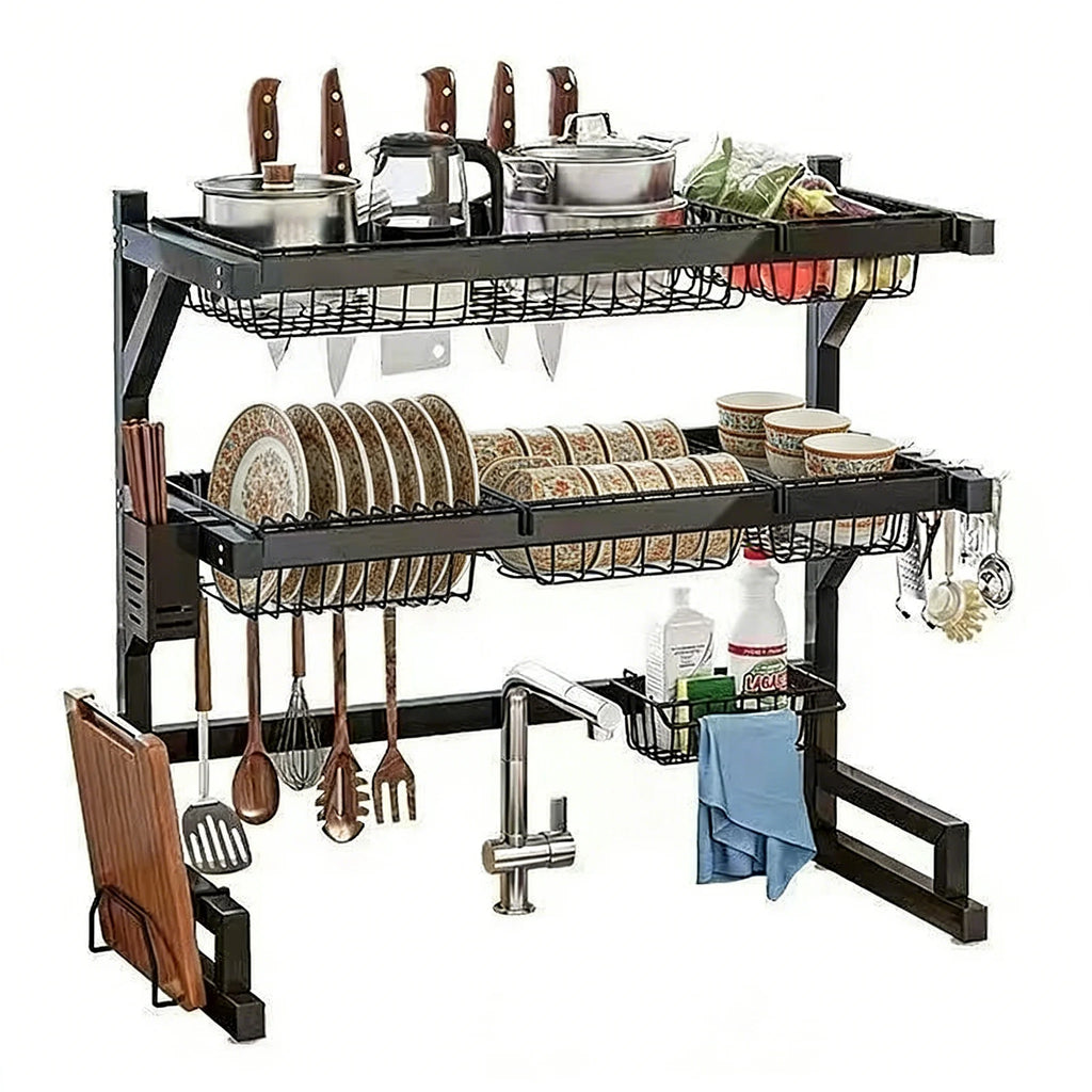 Over Sink Drying Rack with Adjustable Shelves