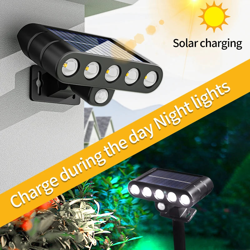 Solar Powered Outdoor Security Lamp