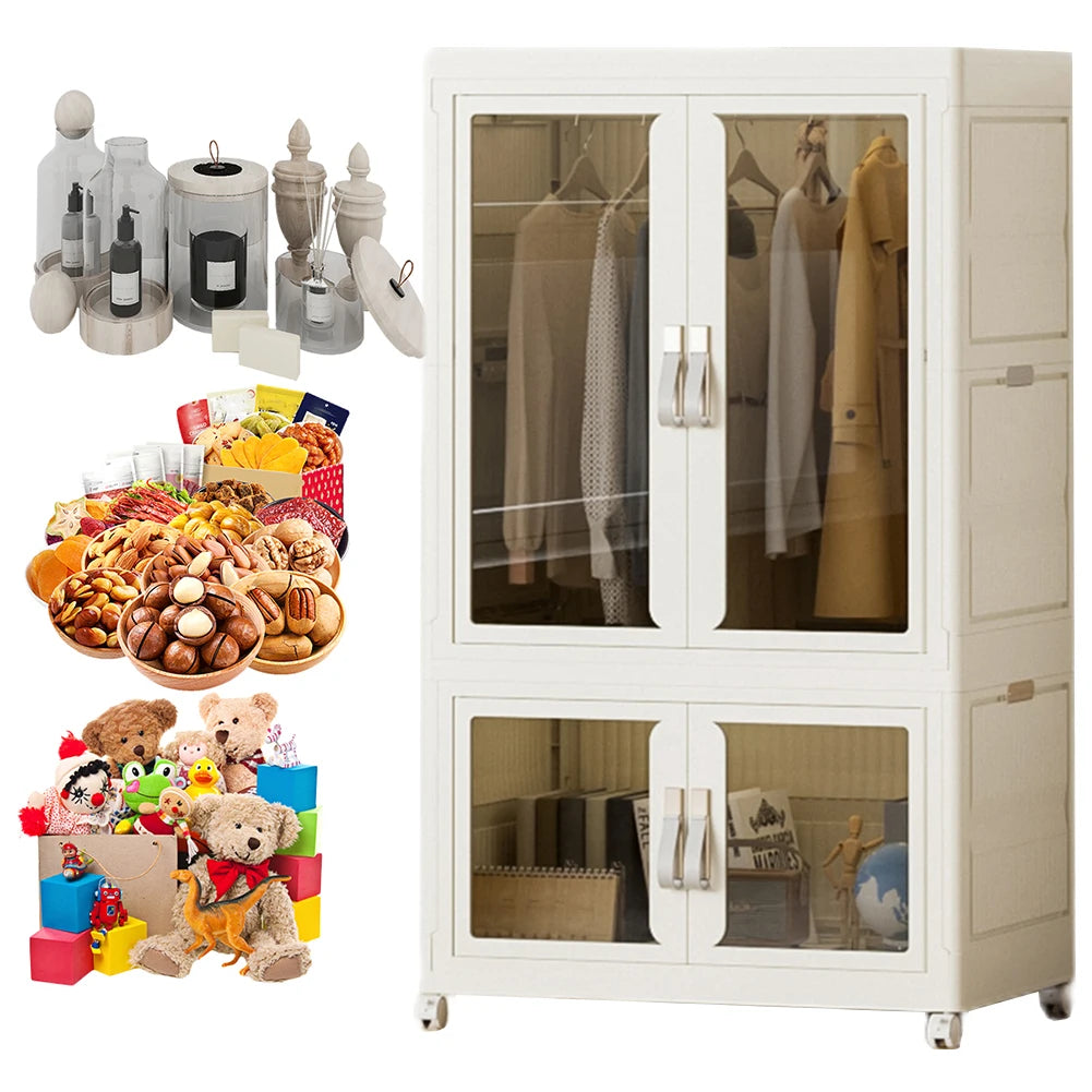Portable Closet with Hanging Rod