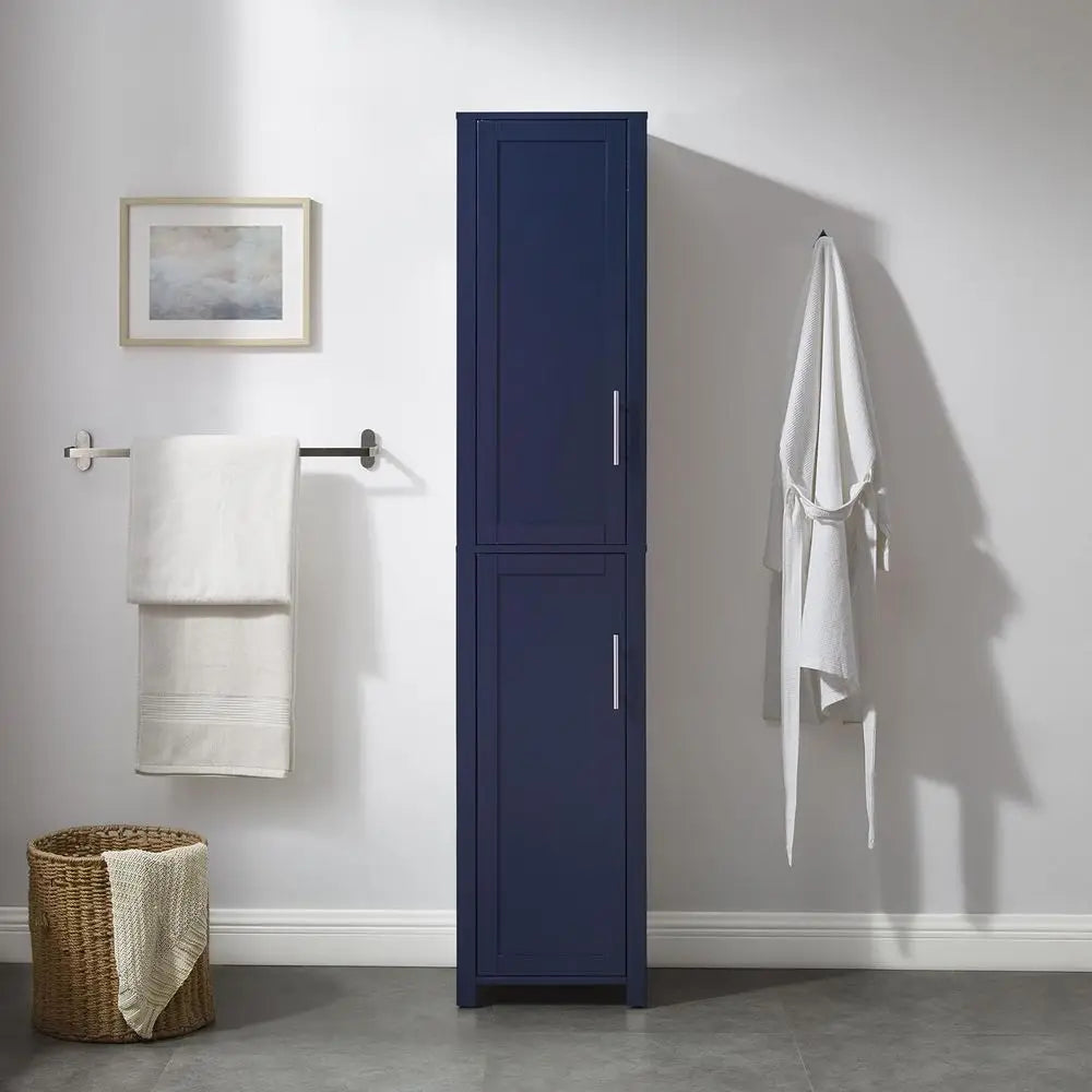 Laundry and Bathroom Linen Storage Cabinet with Shelves