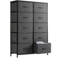 10 Fabric Drawer Dresser With Steel Frame