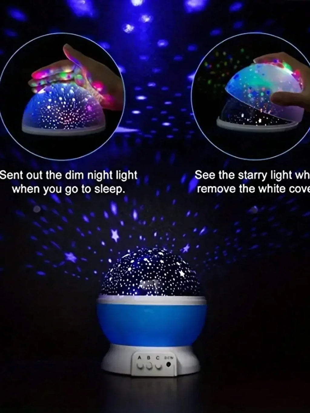 360° Rotating LED Projection Lamp