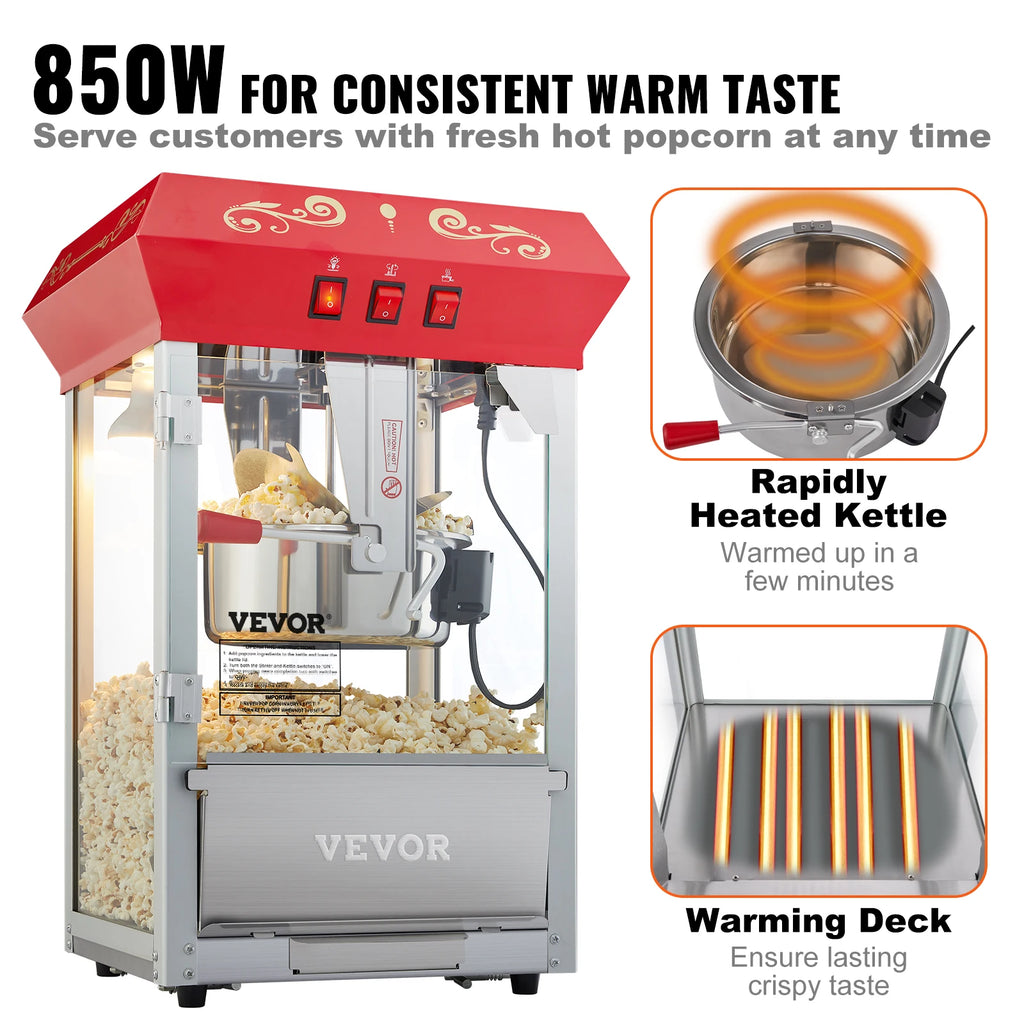 8/12Oz Electric Popcorn Maker