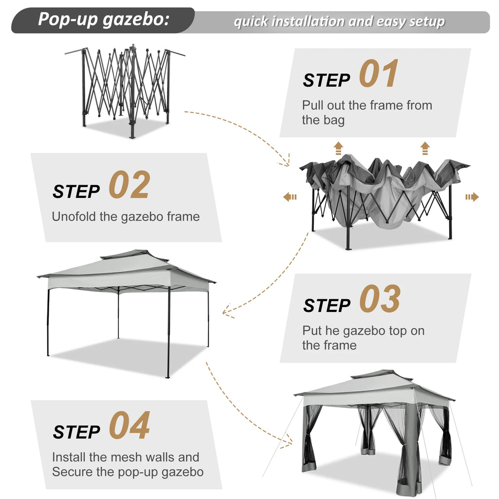 10x10ft Pop Up Gazebo