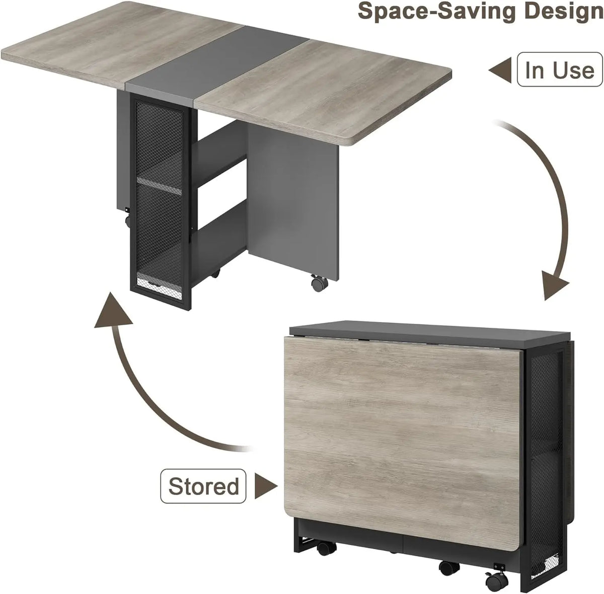 Folding Dining Table for 4-6