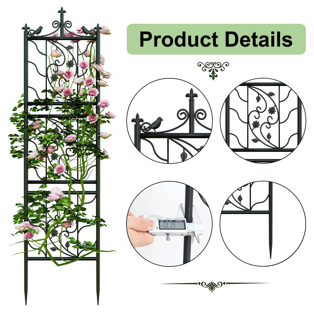 Thick Metal Garden Trellis