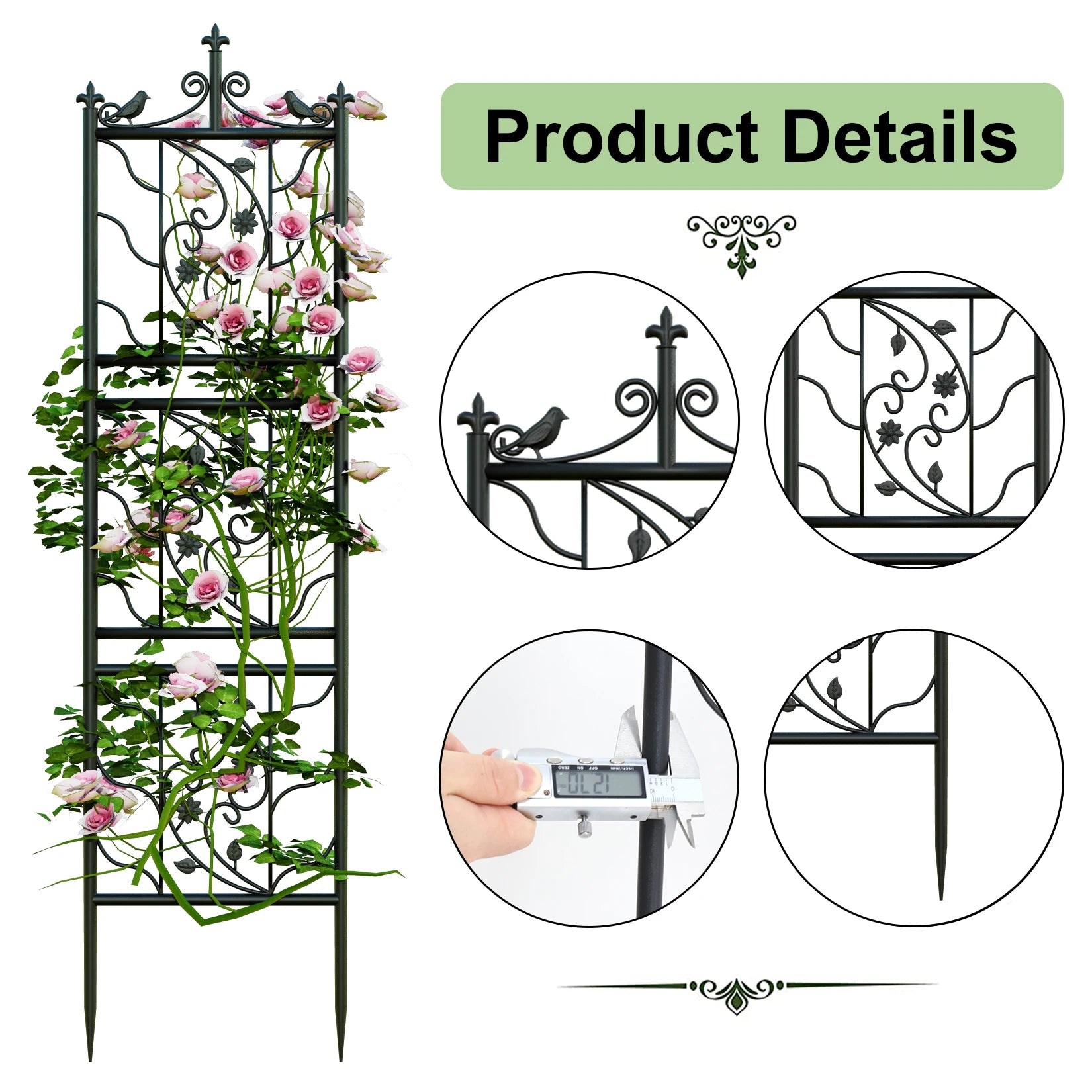Thick Metal Garden Trellis