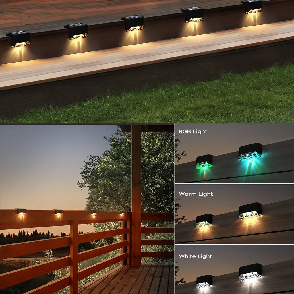 4/12 Pack Solar Deck Lights