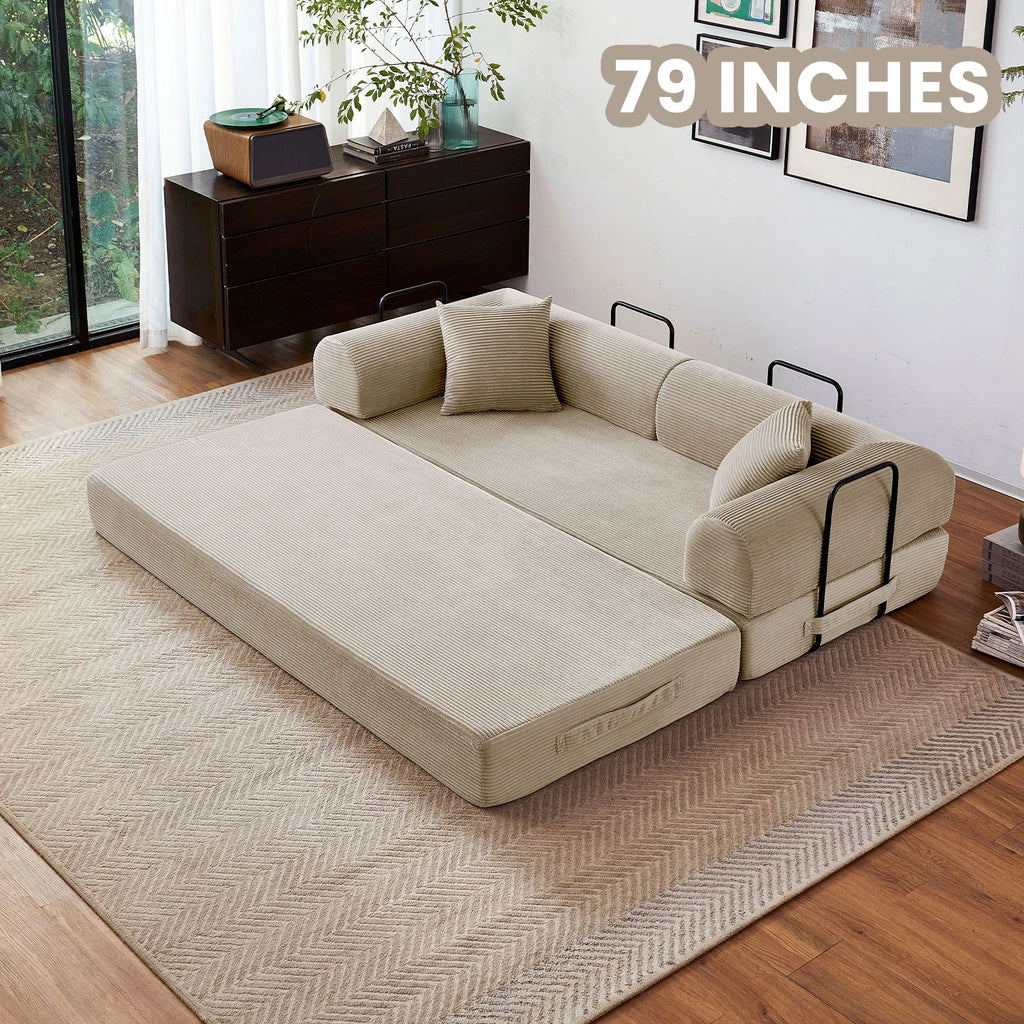 Boneless Foldable Convertible Futon Sleeper