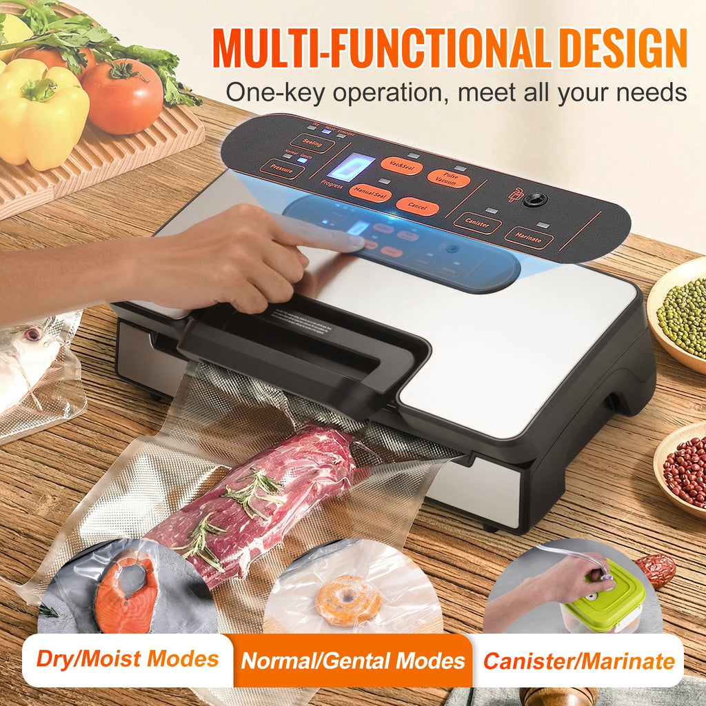 Vacuum Food Sealer +Free 10pcs Vacuum bags