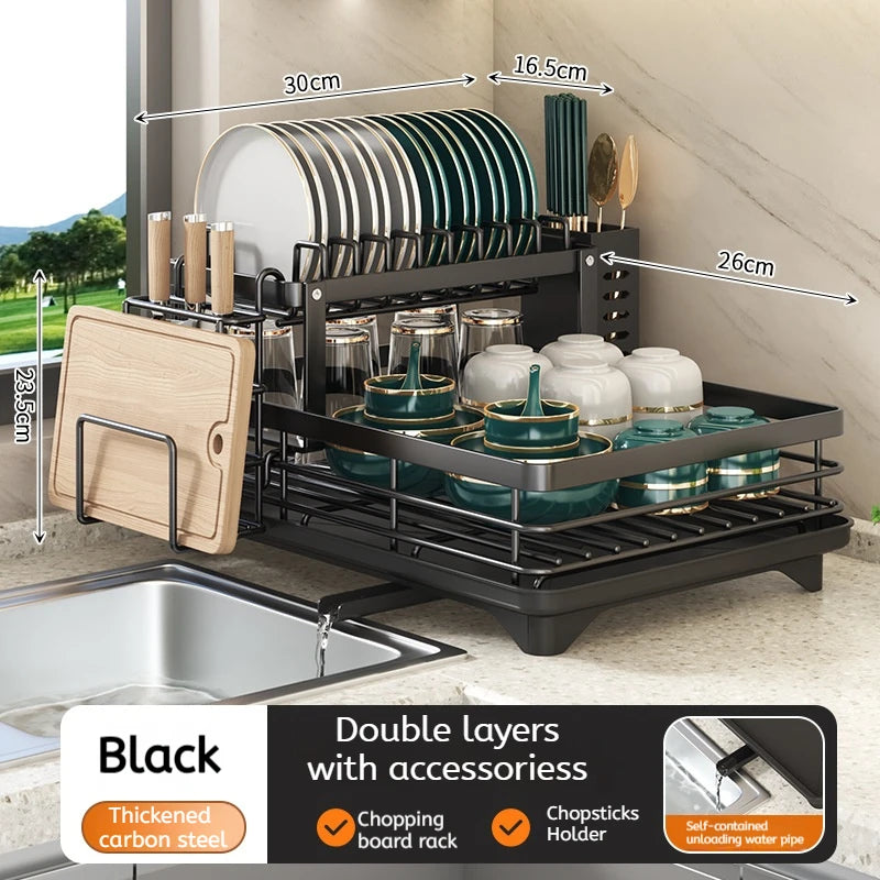 Adjustable Stainless Steel Dish Drying Rack