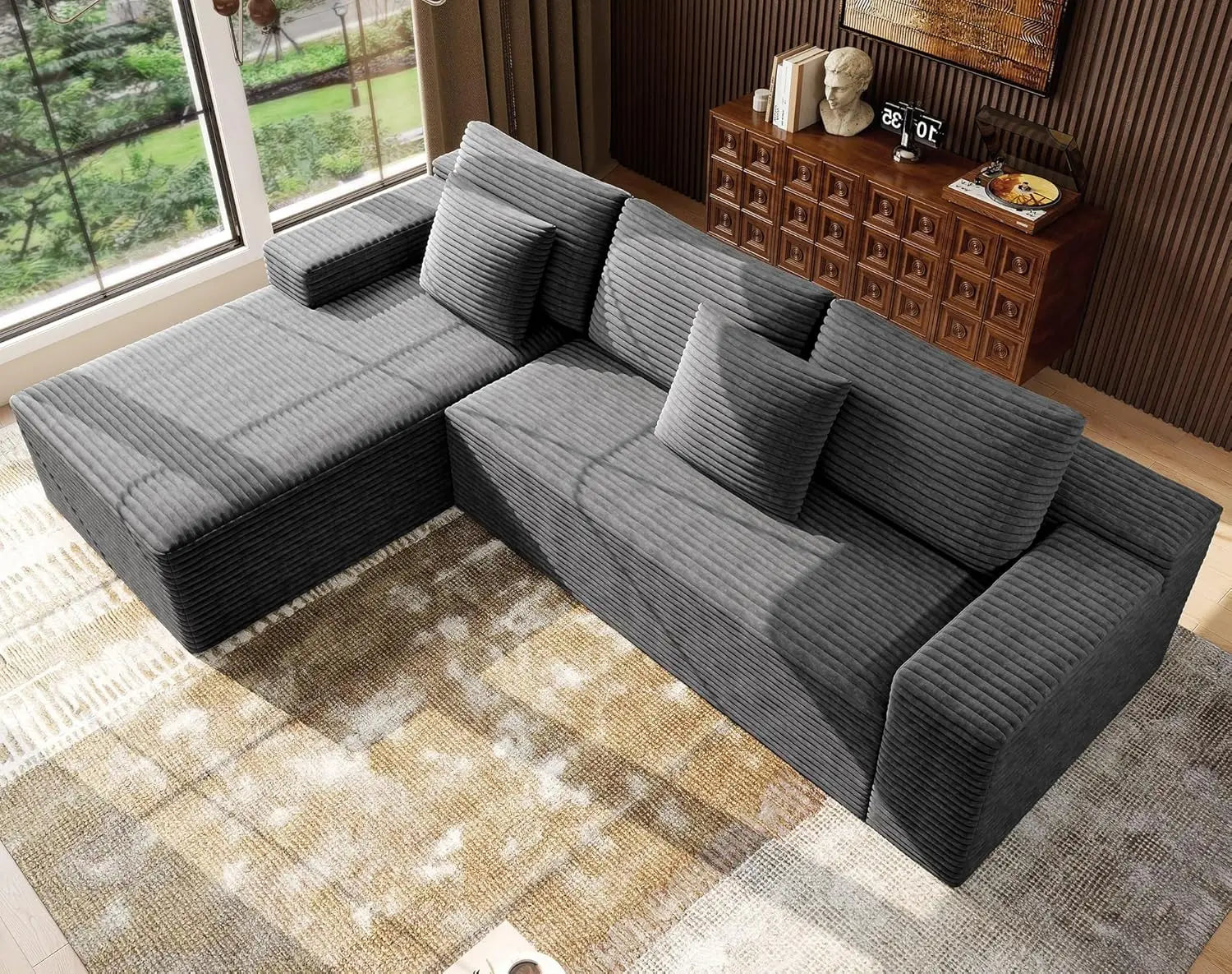 Deep Seat Oversized Modular Sectional Sofa
