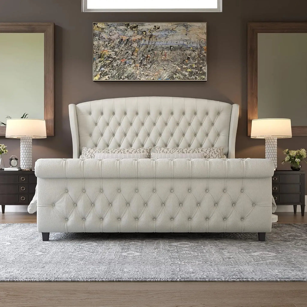Queen Size Platform Bed Frame