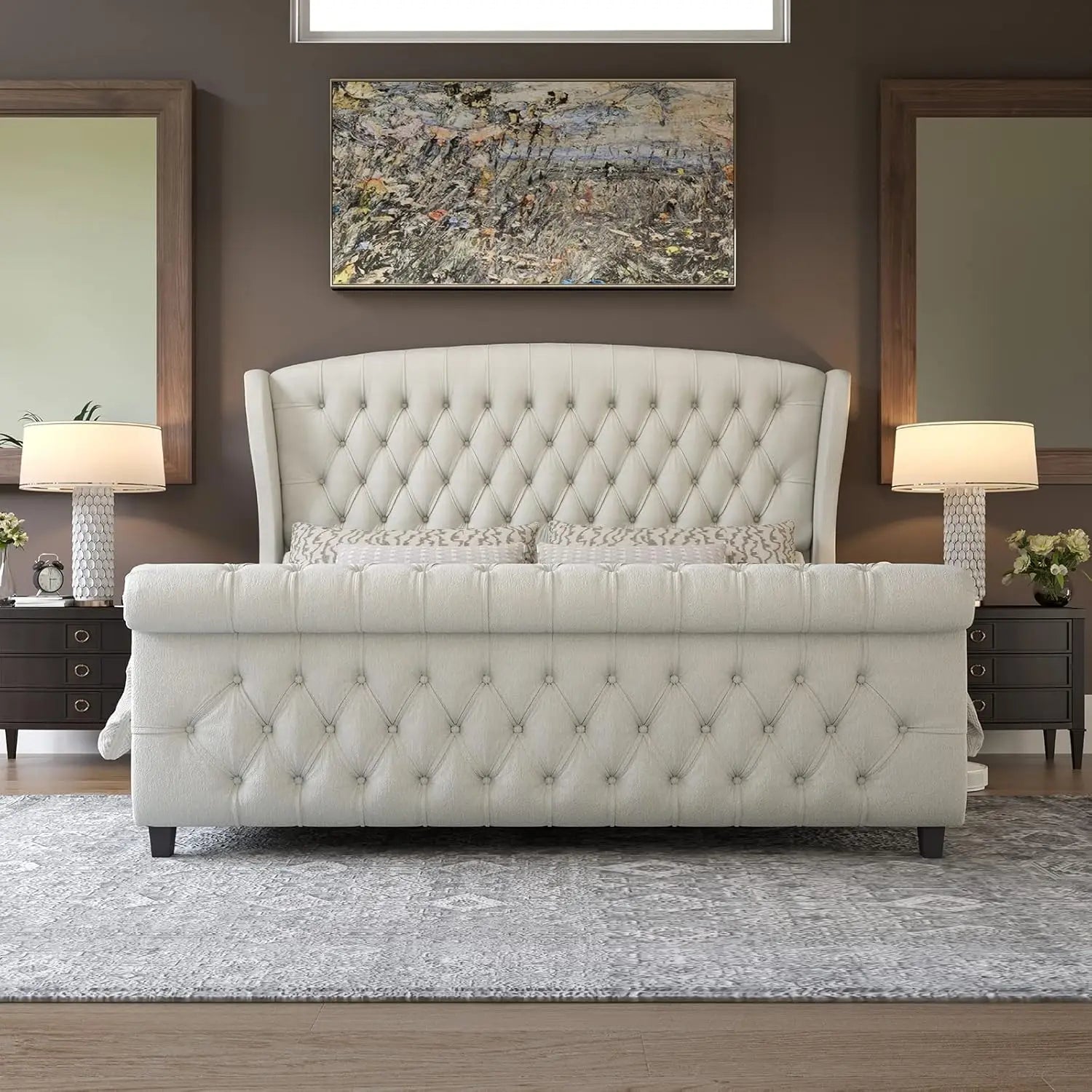 Queen Size Platform Bed Frame