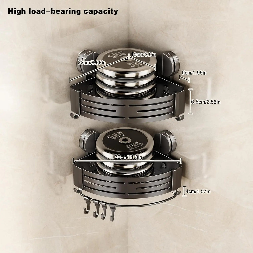 Strong Suction Corner Shelf, Bathroom Vanity Organizer