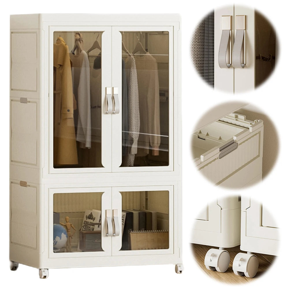 Portable Closet with Hanging Rod