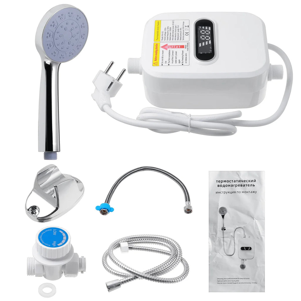Instant Tankless Electric Water Heater Temperature Display