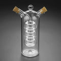 2-in-1 Double Layer Oil/Vinegar Glass Bottle