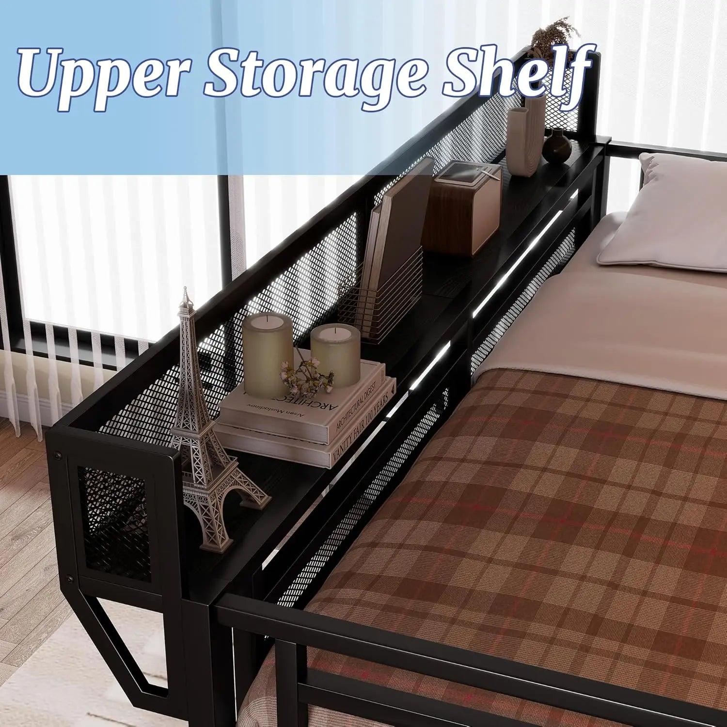 Queen Size Loft Bed with Stairs & Storage