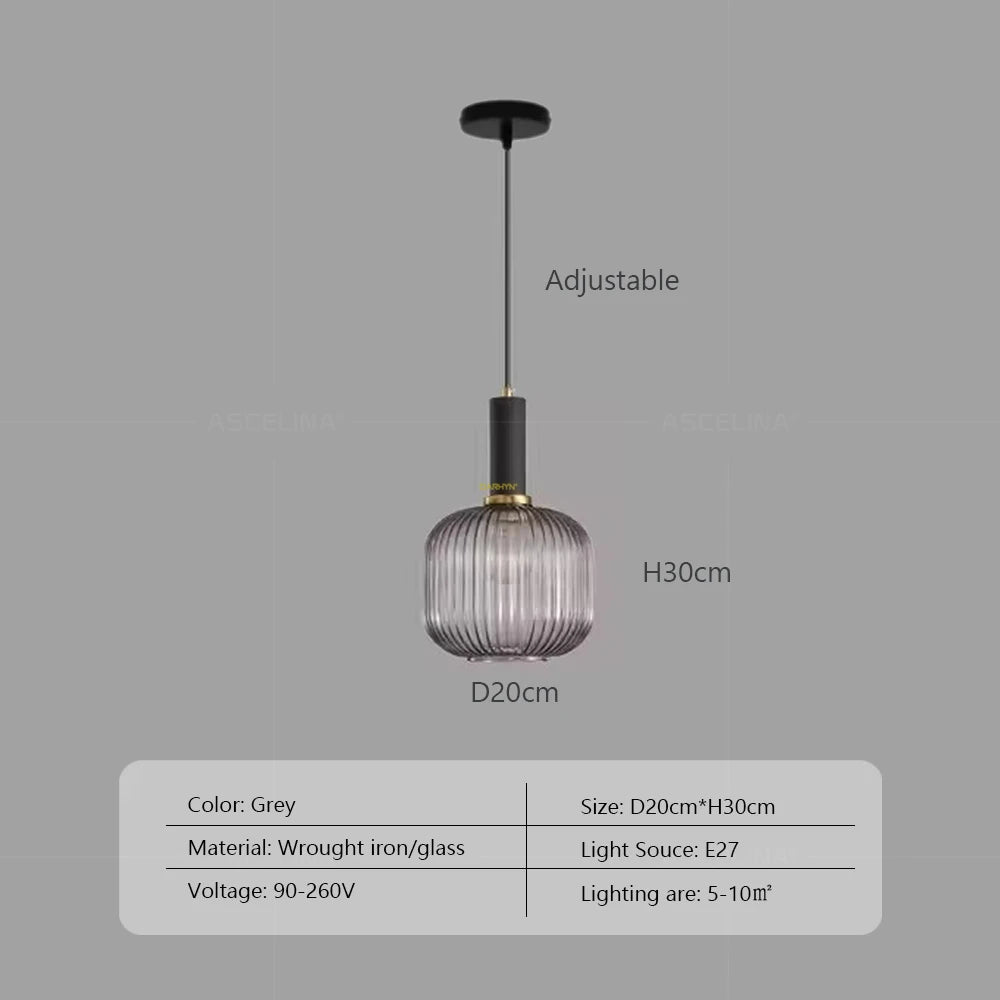 Glass pendant lights, LED
