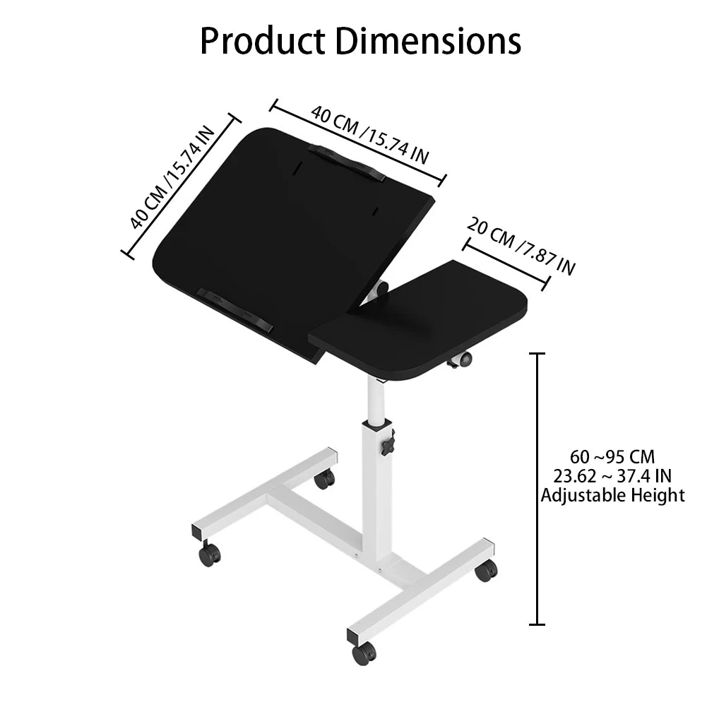 Overbed Table With Wheels