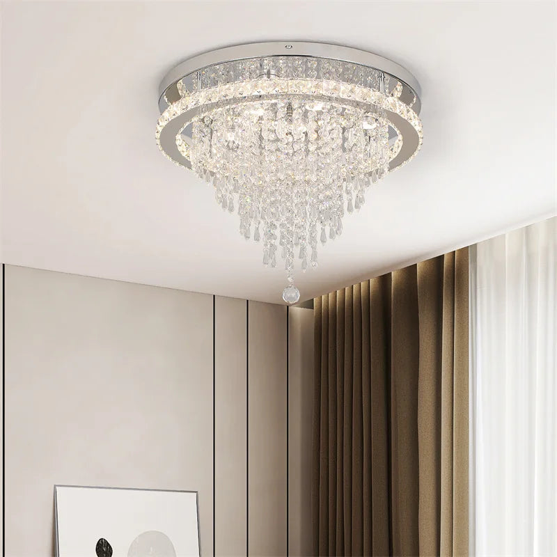 Luxury Crystal LED Ceiling Lamp, Chandelier