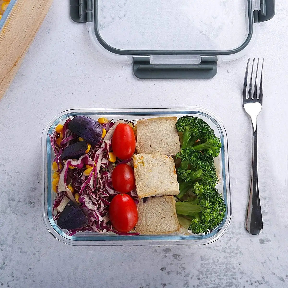 10-Pack Glass Containers with Lids