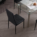 4-Pc. Black High Backrest Dining Chairs