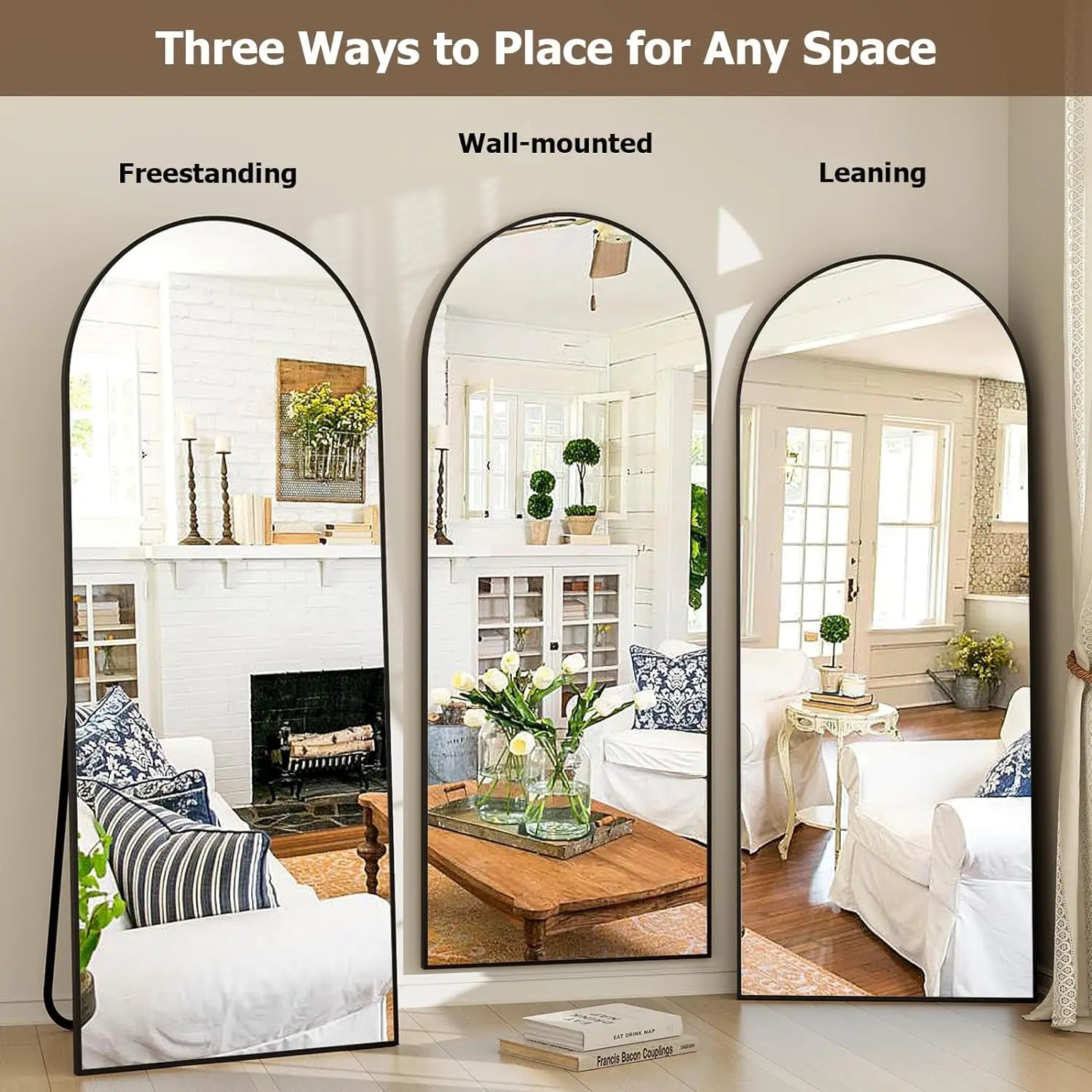21x64 inch Arched Full Length Mirror