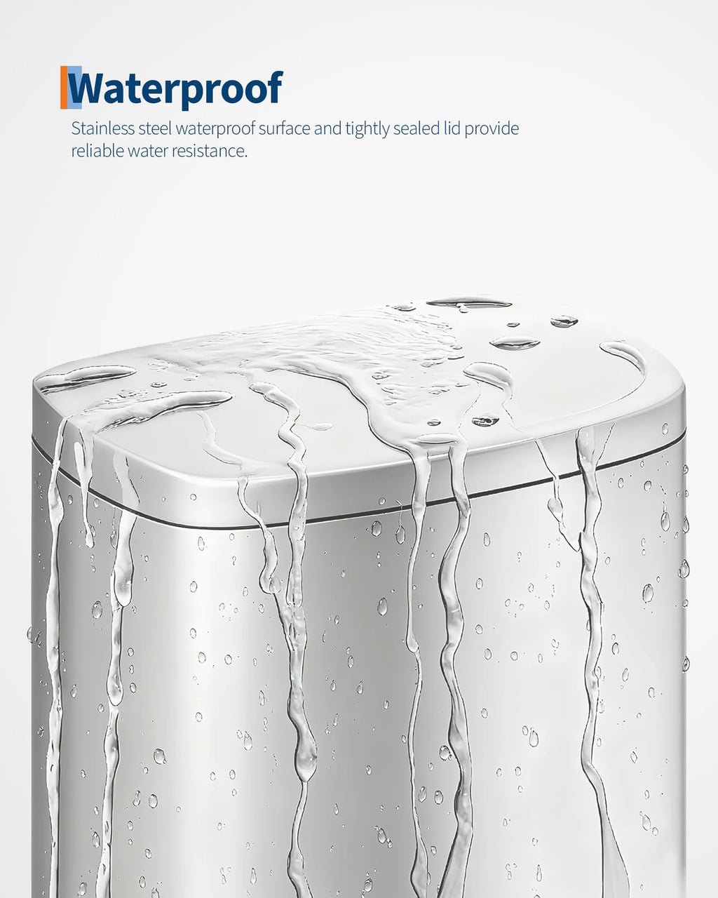Kitchen/Bathroom Step-On Trash Can Combo Set