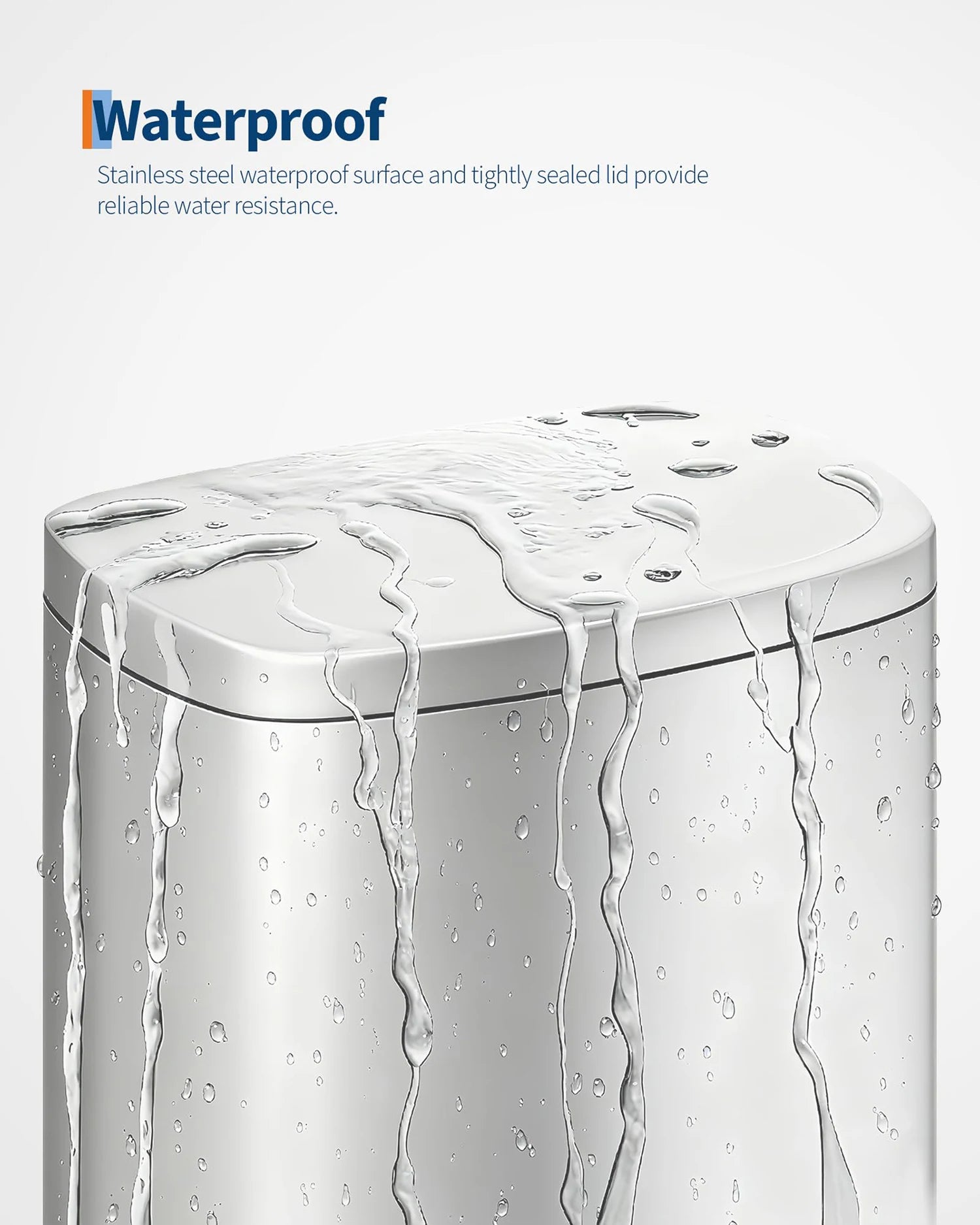 Kitchen/Bathroom Step-On Trash Can Combo Set