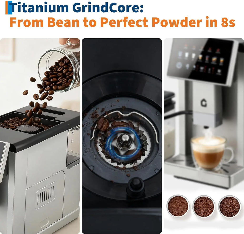 Espresso Maker/Milk Tank/Brewer/Grinder