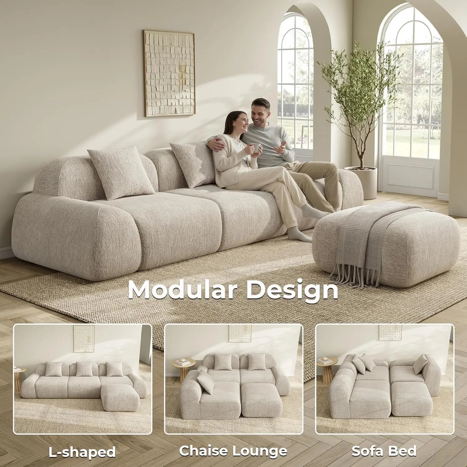 Modular Sectional Sofa Ottoman