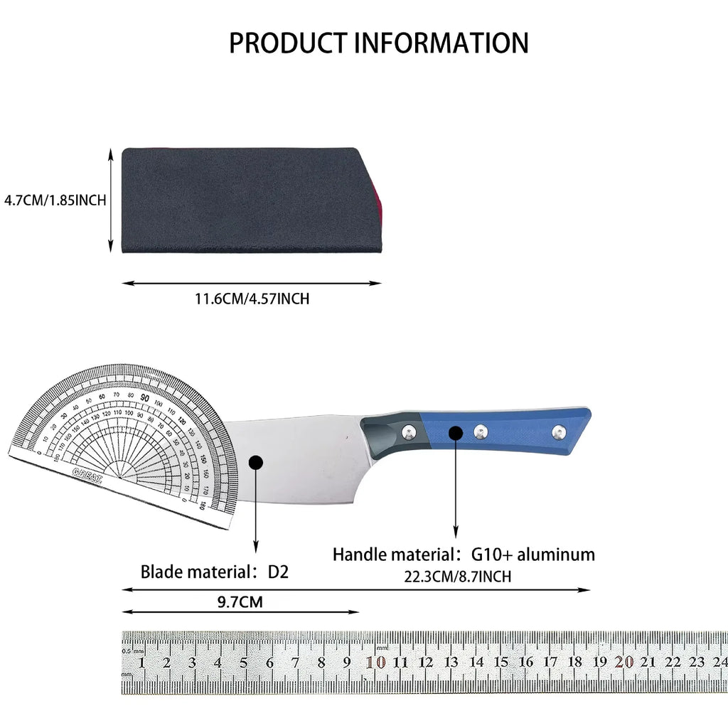 Portable Fruit Knife G10 + Aluminum Knife