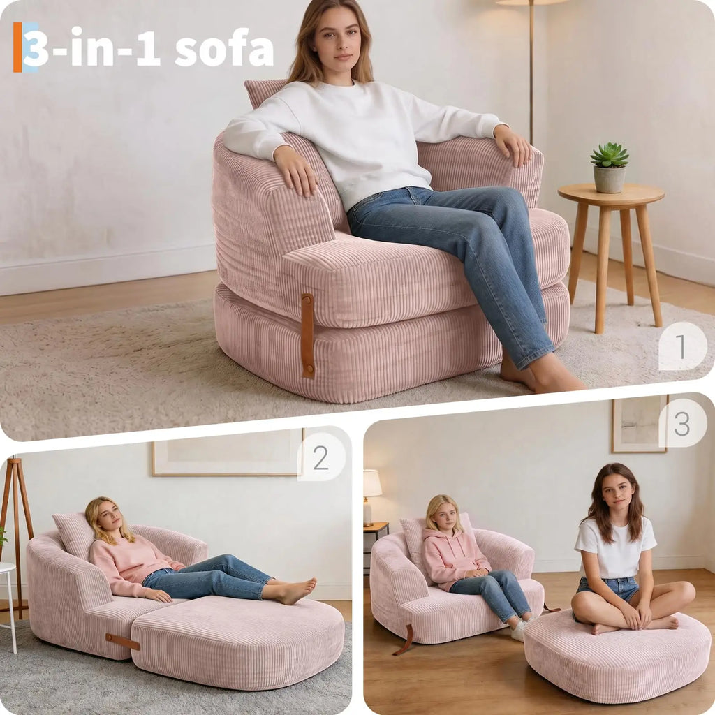 Folding Sofa Bed with Backrest