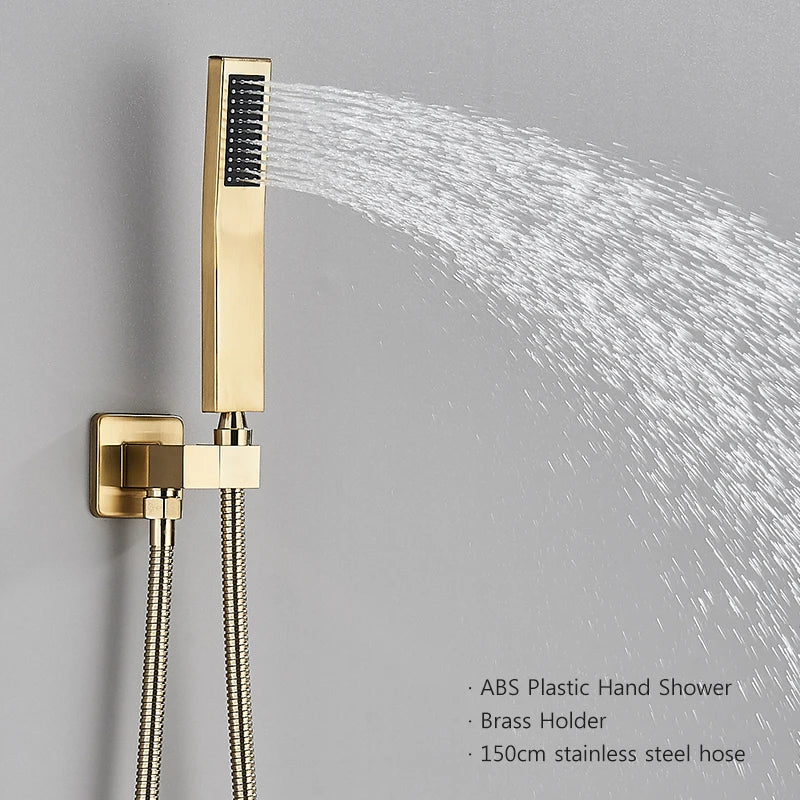 Brushed Golden Bathroom Shower Faucet
