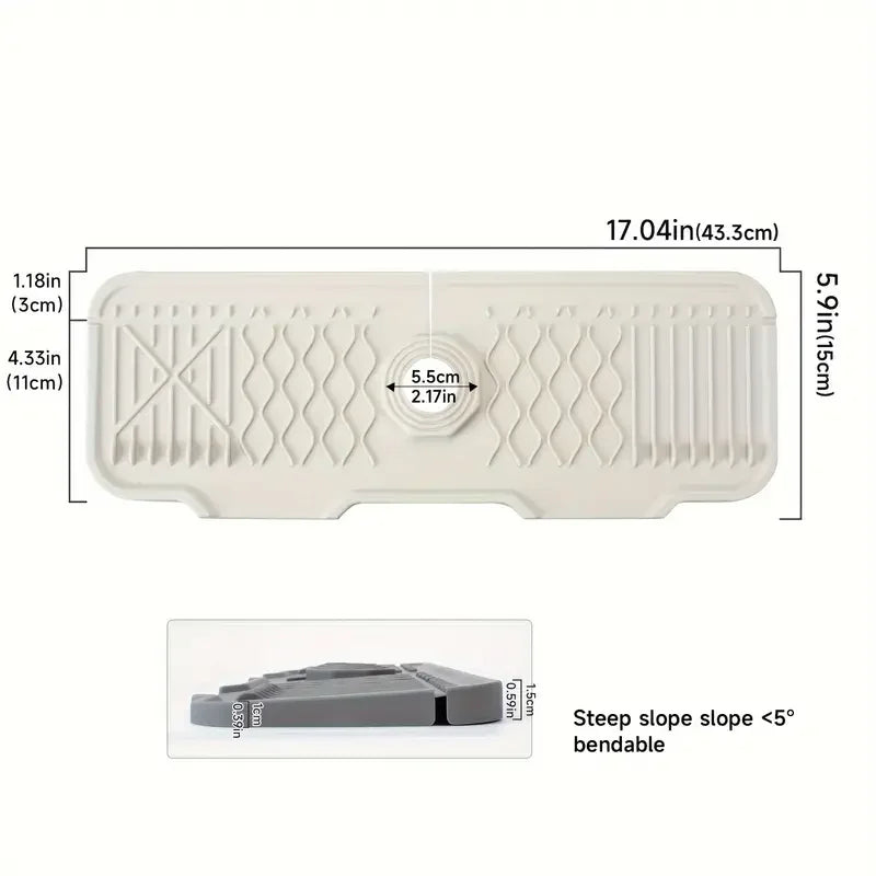 Sink Splash Guard/tray/drying pad/sponge rack