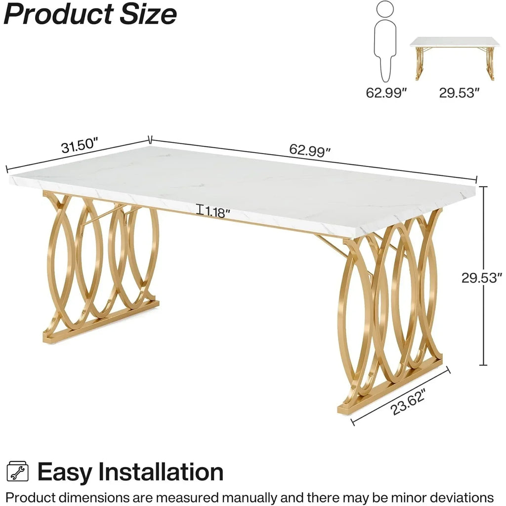 Modern Dining Table for 4-6 People