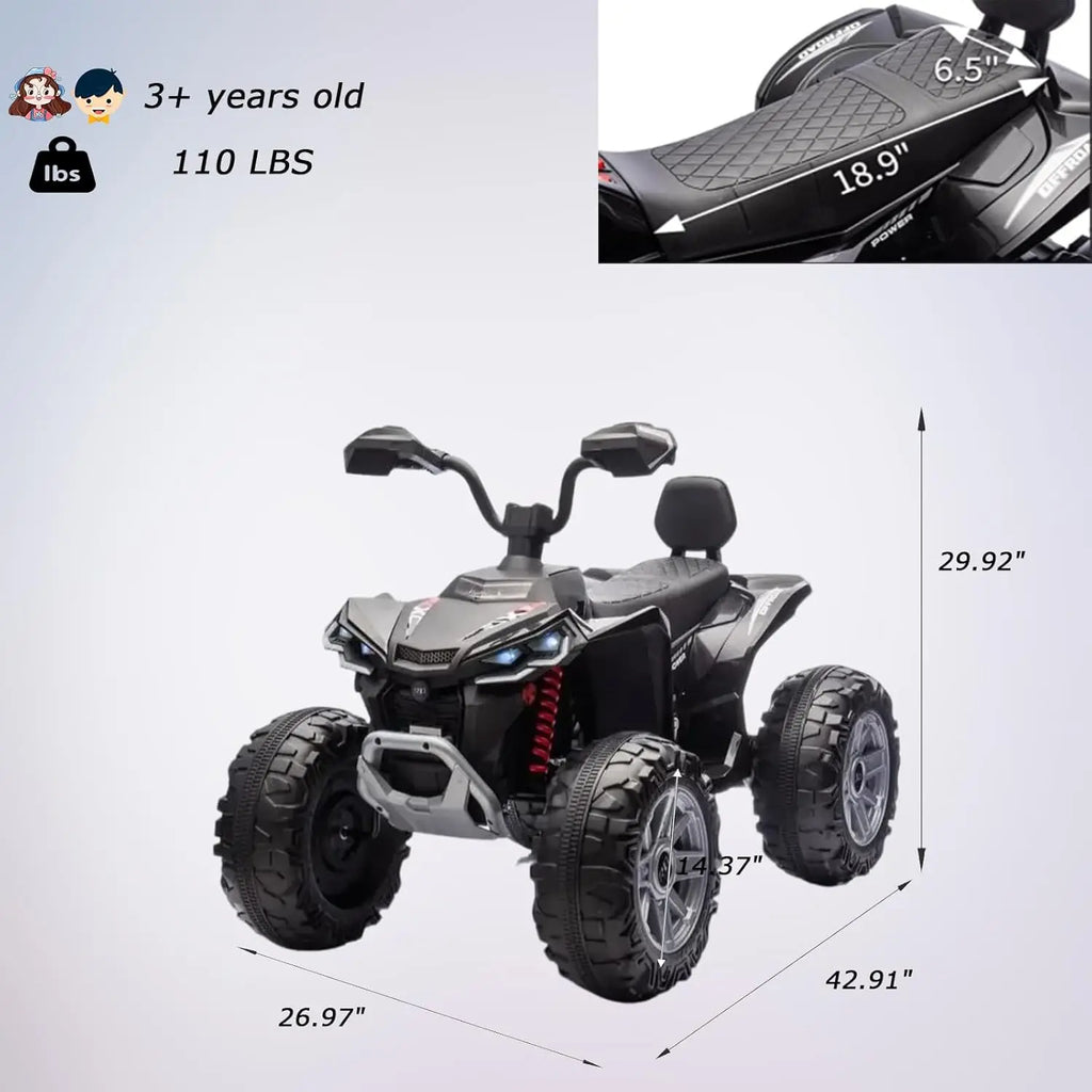 Kids Electric 2 Seater ATV 4-Wheeler