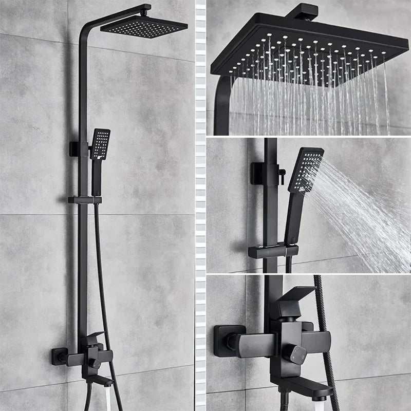 Black Luxury Bathroom Shower Faucet