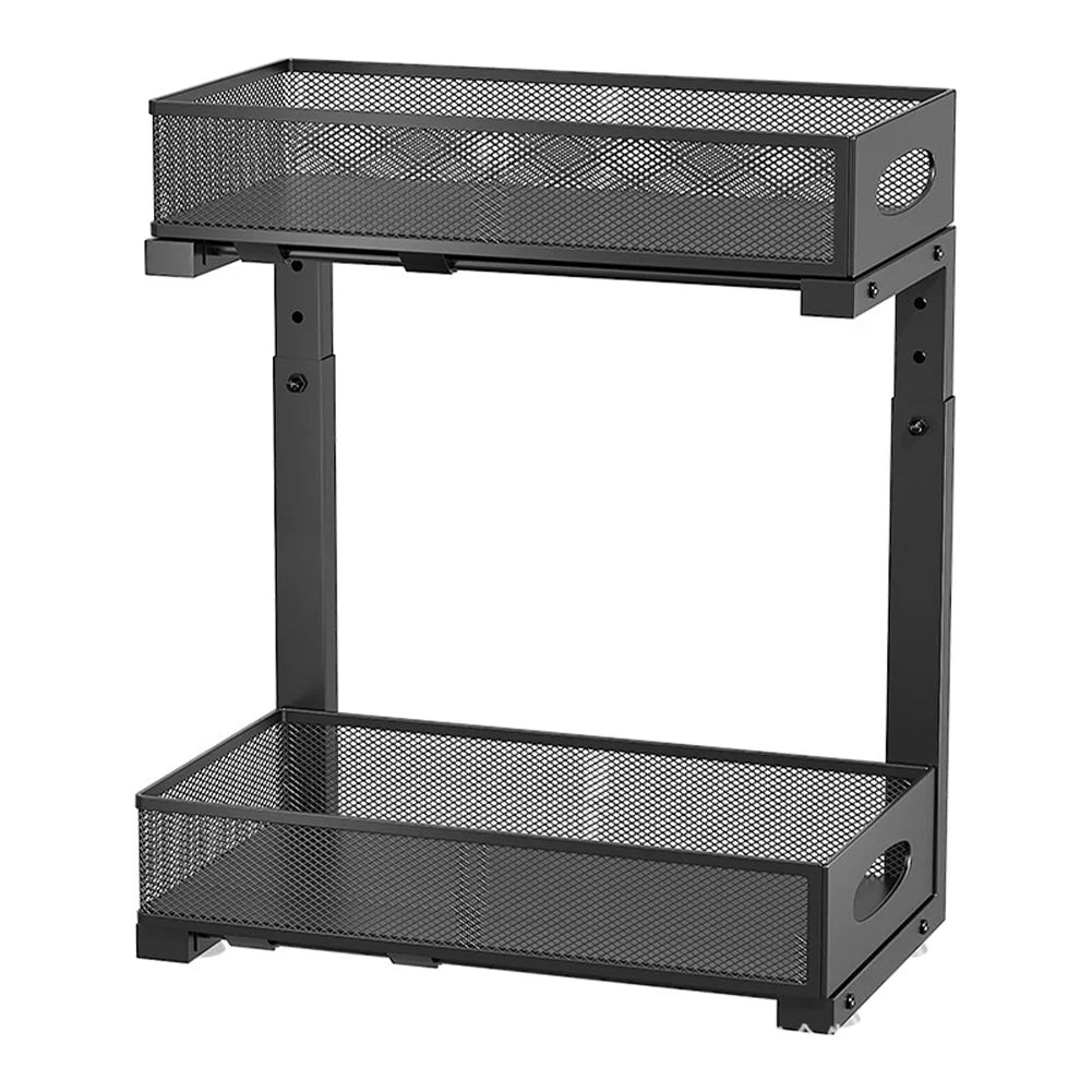2 Tier Adjustable Height Under Sink Organizer